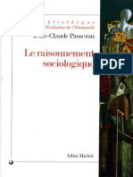 Jean-Claude Passeron - Le Raisonnement Sociologique - Un Espace Non Poppérien de l'Argumentation-Albin Michel (2006)