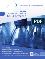 Cartilla Guía Técnica para La Producción de Agua Potable