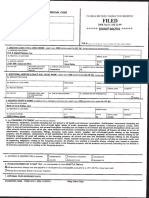 Filed: State of Florida Uniform Commercial Code Financing Statement Form