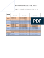 Cronograma 2021-2A - 4 Unidades