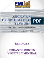 (2021-08-10) Unidad 3 Fibras Origen Vegetal y Mineral