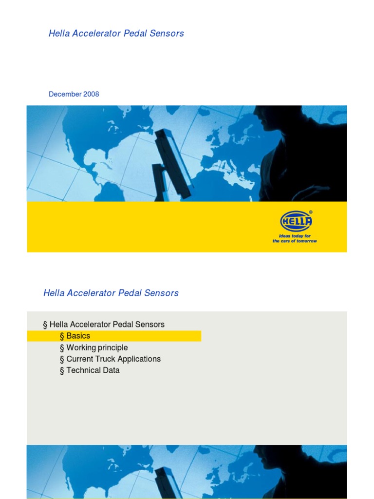 Accelerator Pedals Truck | PDF | Throttle | Sensor