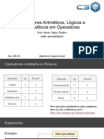 04-Operadores Aritméticos, Lógicos e Precedência em Operadores