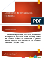 Mecanismo de Participacion Ciudadana