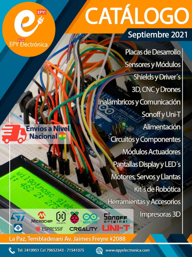 Catálogo EPY Electrónica 2021 | PDF | Arduino | Raspberry Pi