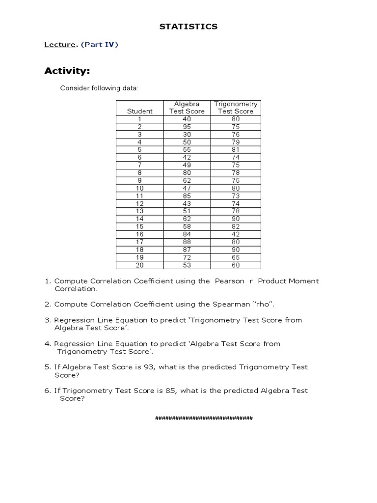 STAtistics 2 | PDF