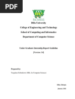 Dilla University College of Engineering and Technology School of Computing and Informatics Department of Computer Science