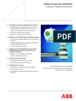 Fiche Technique Analyseur D'oxygène Endura AZ20: Analyse de Gaz de Combustion