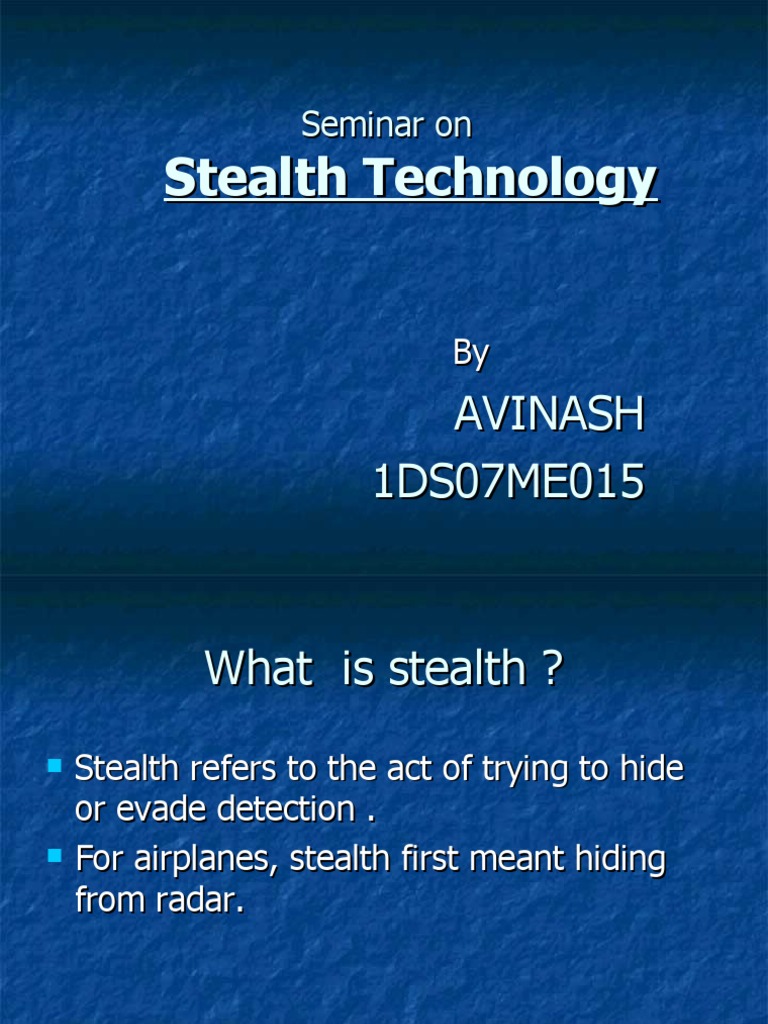 Understanding Stealth Technology Basics | PDF