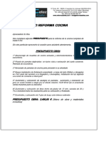 Presupuesto Reforma Cocina - PDF Descargar Libre