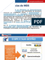 Gestão do BPC e requisitos