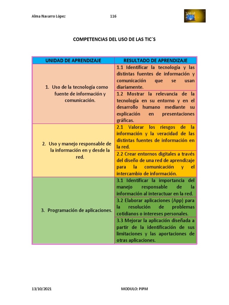 Competencias Del Uso de Las Tic | PDF