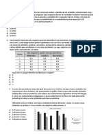 Questionário - Estatística Aplicada