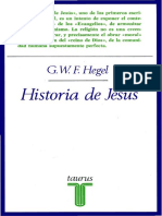 Hegel, Historia de Jesus