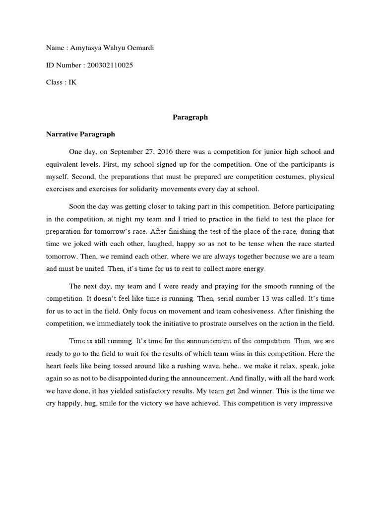Last Assignment - Paragraph Writing | PDF | Educational Technology