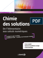 Chimie Des Solutions