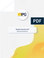 Resumen Modelo Educativo IPG y Su Operacionalización