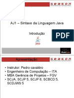 AJ1 - Sintaxe Da Linguagem Java: Introdução