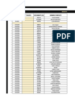 Fecha #Tarjeta Documento (Ci) Nombre Completo: Registro Ingresos - Torre Platinum Ii