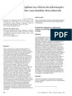 Os não-ditos da integração disciplinar na ciência da informação