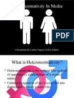 Heteronormativity in Media: A Presentation by Lindsey Vesperry & Rory Killelea