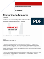 Comunicado Mininter - Gobierno Del Perú