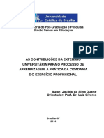 As contribuições da extensão universitária para a aprendizagem, cidadania e carreira