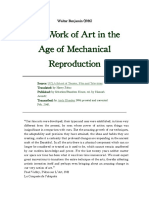 Walter Benjamin - The Work of Art in The Age of Mechanical Reproduction (1936)