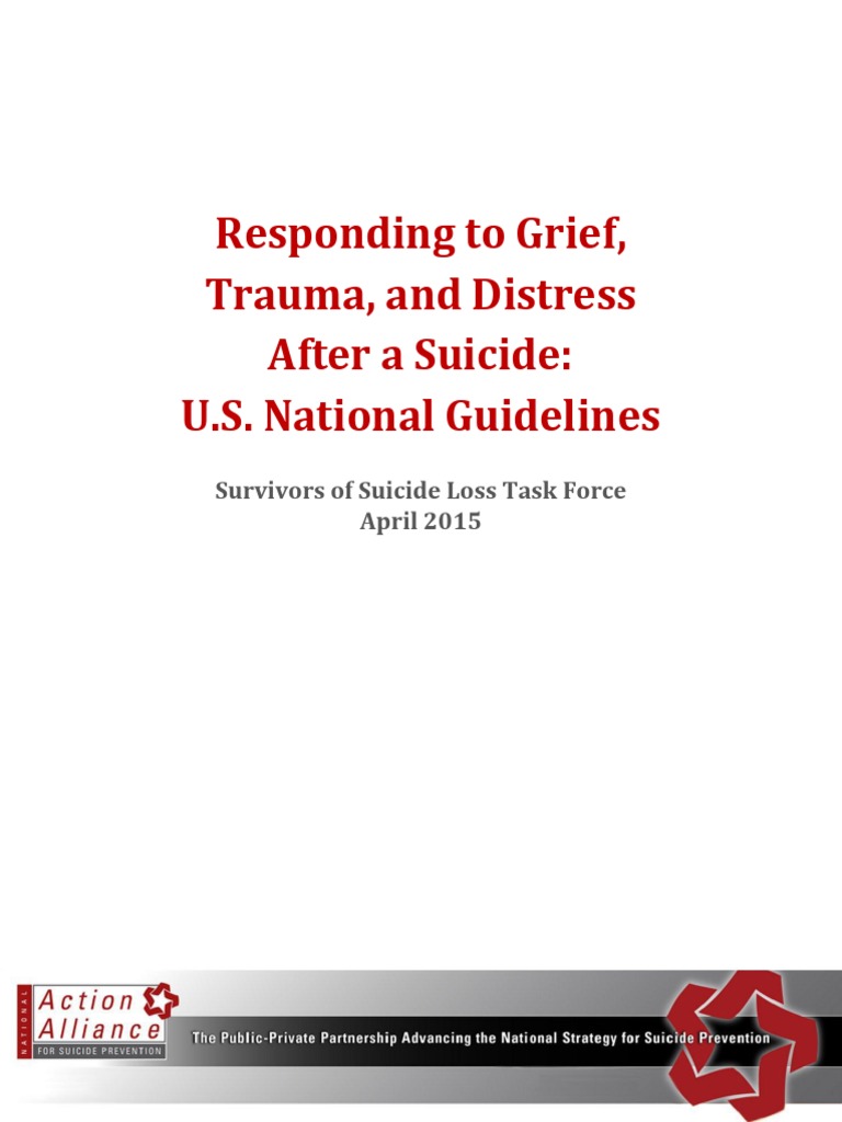 Guidelines for Suicide Postvention Care | PDF | Grief | Suicide