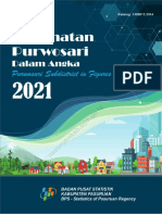 Kecamatan Purwosari Dalam Angka 2021