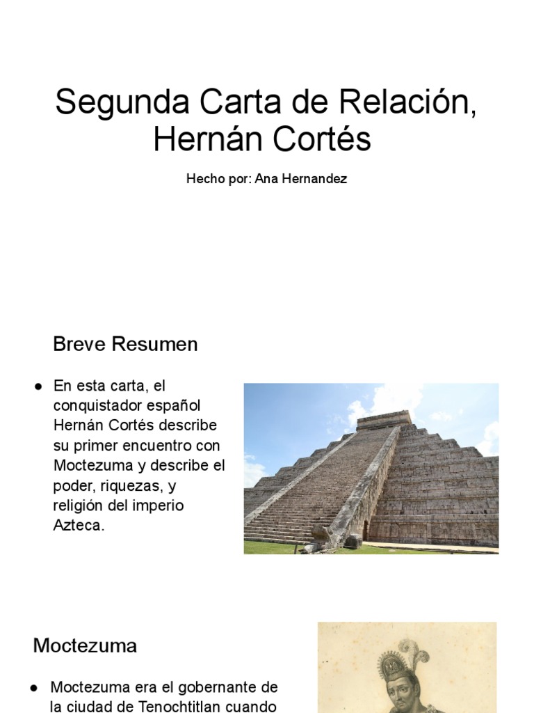 Segunda Carta de Relacion, Hernan Cortes - 2 | PDF | Hernán Cortés