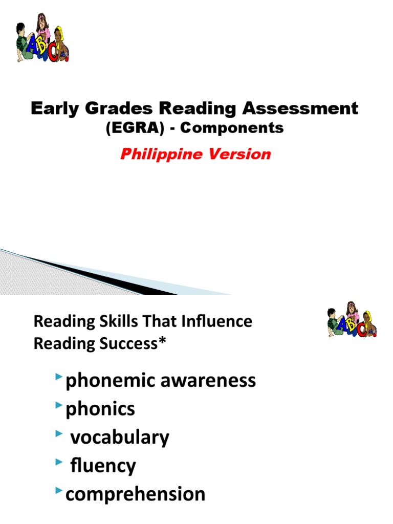 Early Grades Reading Assessment Egra Components Pdf Phonics