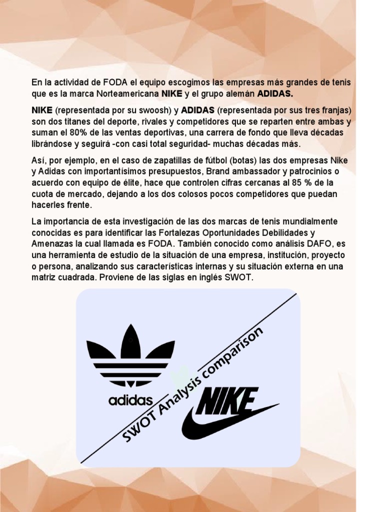 Foda Adidas | PDF | Análisis | Nike