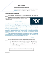 Lengua A Bachiller Comc3ban Ejercitacic3b3n para La Produccic3b3n Escrita