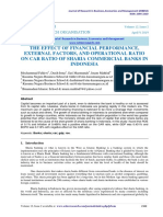 The Effect of Financial Performance, External Factors, and Operational Ratio On Car Ratio of Sharia Commercial Banks in Indonesia