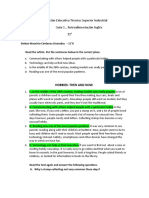 Institución Educativa Técnico Superior Industrial Guía 0 Retroalimentación Inglés 11°