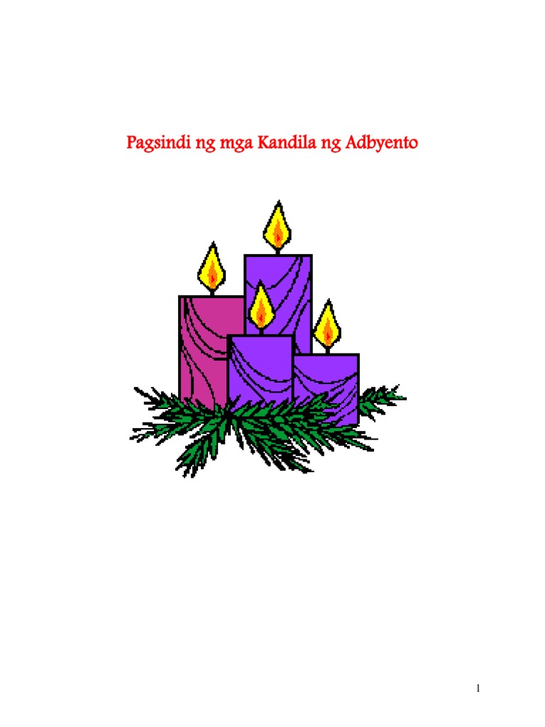 ADVENT CANDLES Tagalog PDF