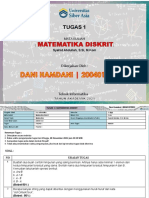TUGAS 1 - MatematikaDiskrit - DANI HAMDANI - 200401070051