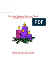 Rites For The Blessing of The Advent Wreath and Lighting of Advent Candles