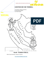 Fichas de Las Regiones Del Peru para Niños de 4 Años