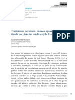 Tradiciones peruanas desde las ciencias médicas y la Psicología