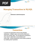 Managing Transactions in MySQL