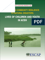 Lives of Children and Youth in Aceh: Enhancing Community Resilience To Natural Disasters