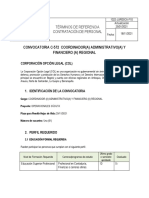 Convocatoria C-572 Coordinador (A) Administrativo (A) Y Financiero (A) Regional