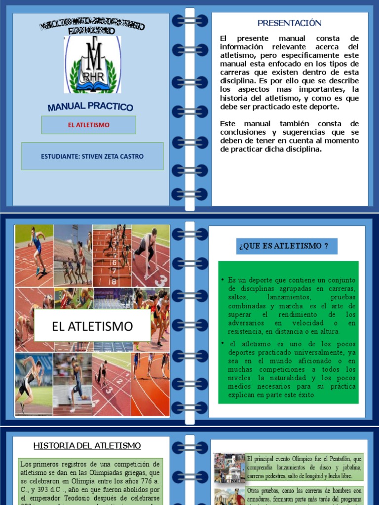 Manual de Carreras en Atletismo | PDF | Deporte del atletismo | Corriendo