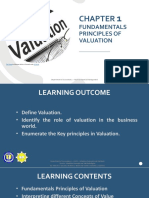 ELEC2 - Module 1 - Fundamentals Principles of Valuation