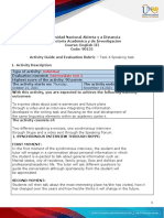 Task Guide and Evaluation Rubric - Unit 2 -Task 4 - Speaking Task (1)