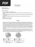 Class 11 - English Core Sample Paper 06 Maximum Marks: 40 Time Allowed: 90 Minutes General Instructions