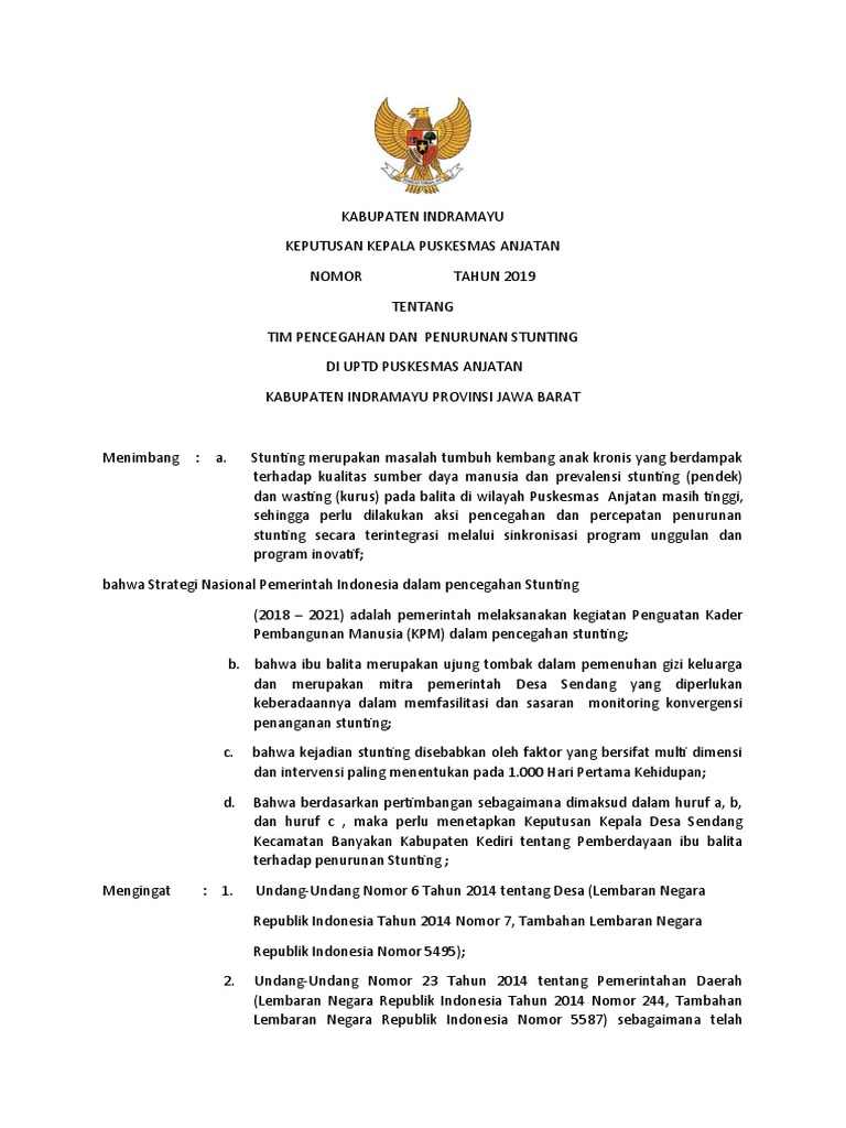 Contoh Program Kerja Tim Stunting - IMAGESEE