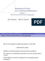 Mathematical Proofs A Transition To Advanced Mathematics: Direct Proof and Proof by Contrapositive
